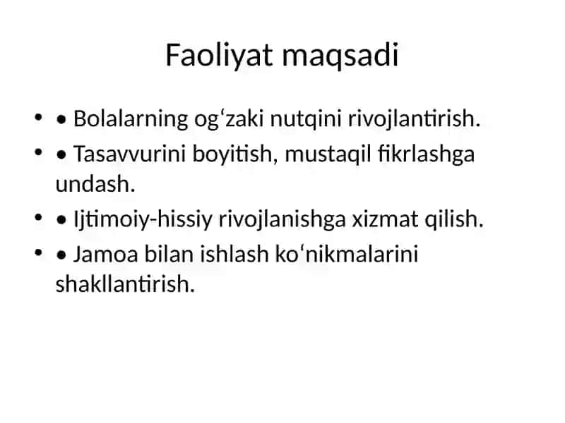 Sahnalashtirish faoliyati 3
