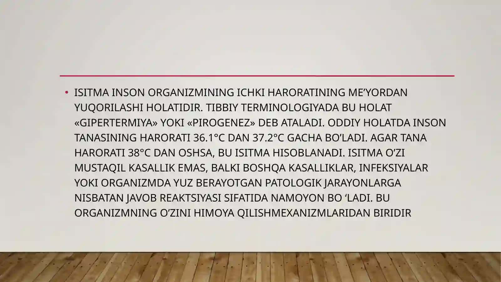 Isitma patofiziologiyasi 3