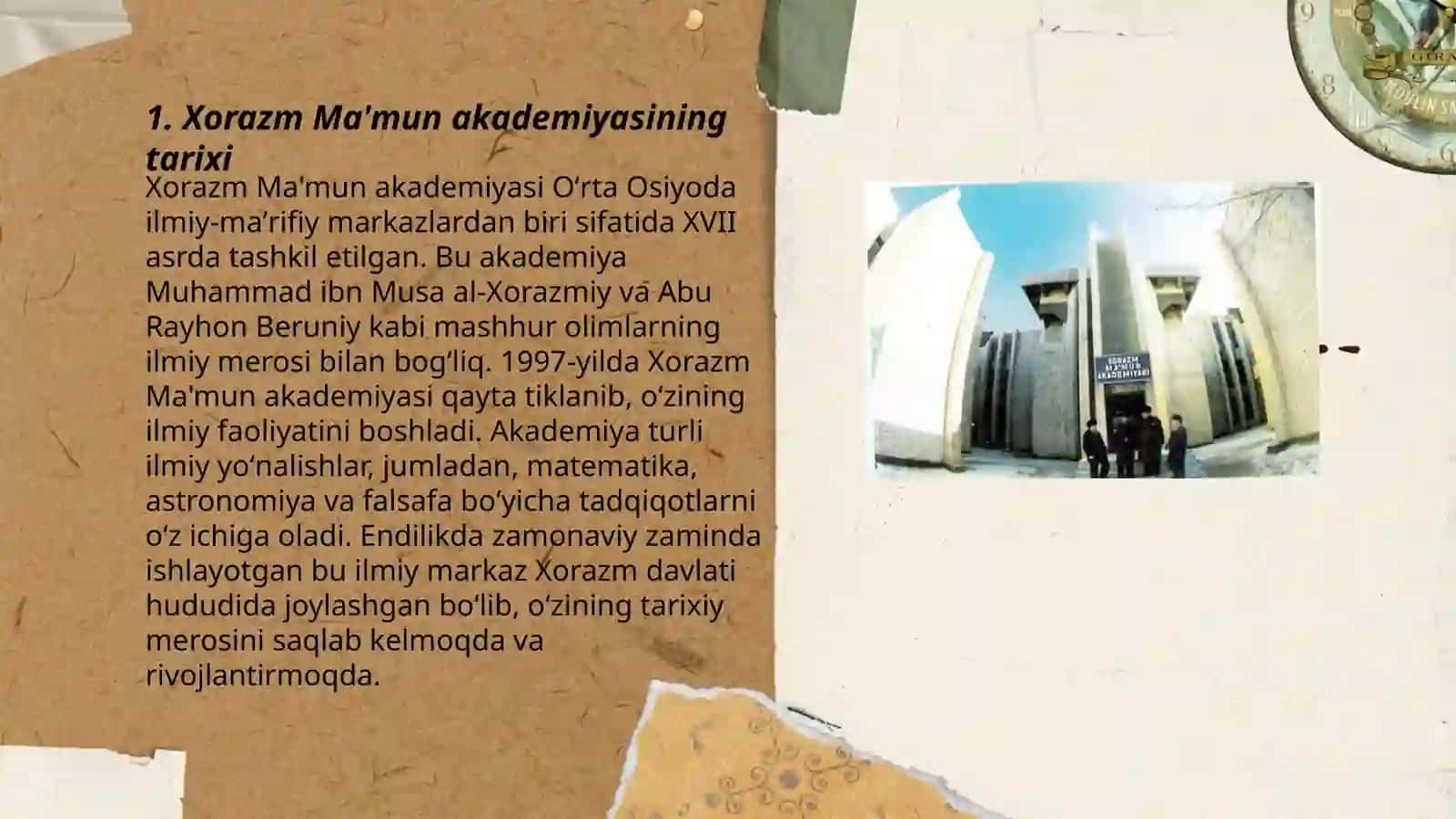 Xorazm Ma'mun akademiyasi 3