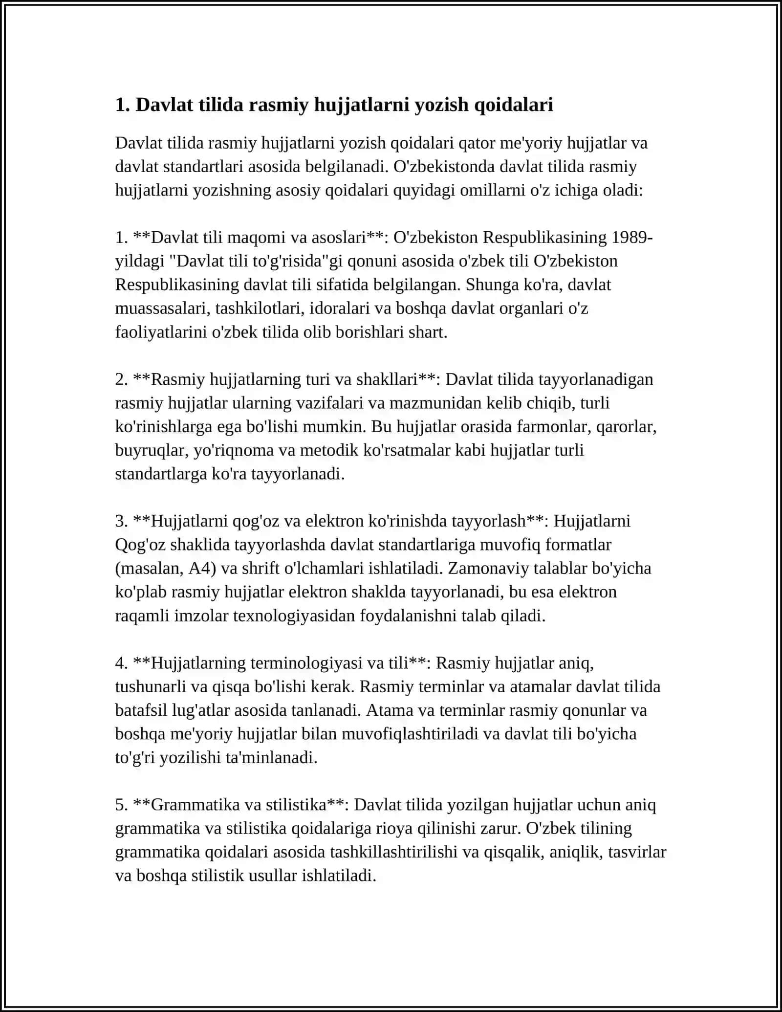 DAVLAT TILIDA ISH QOG'OZLARNI YURITISH 3