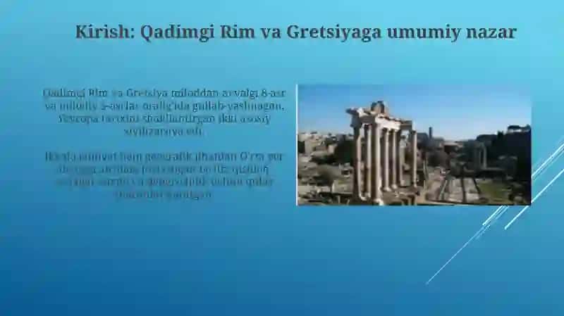 Qadimgi Rim va Gretsiya mamlakati 3