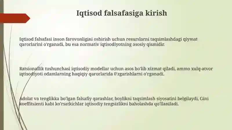 Iqtisodiyot Falsafasi 3