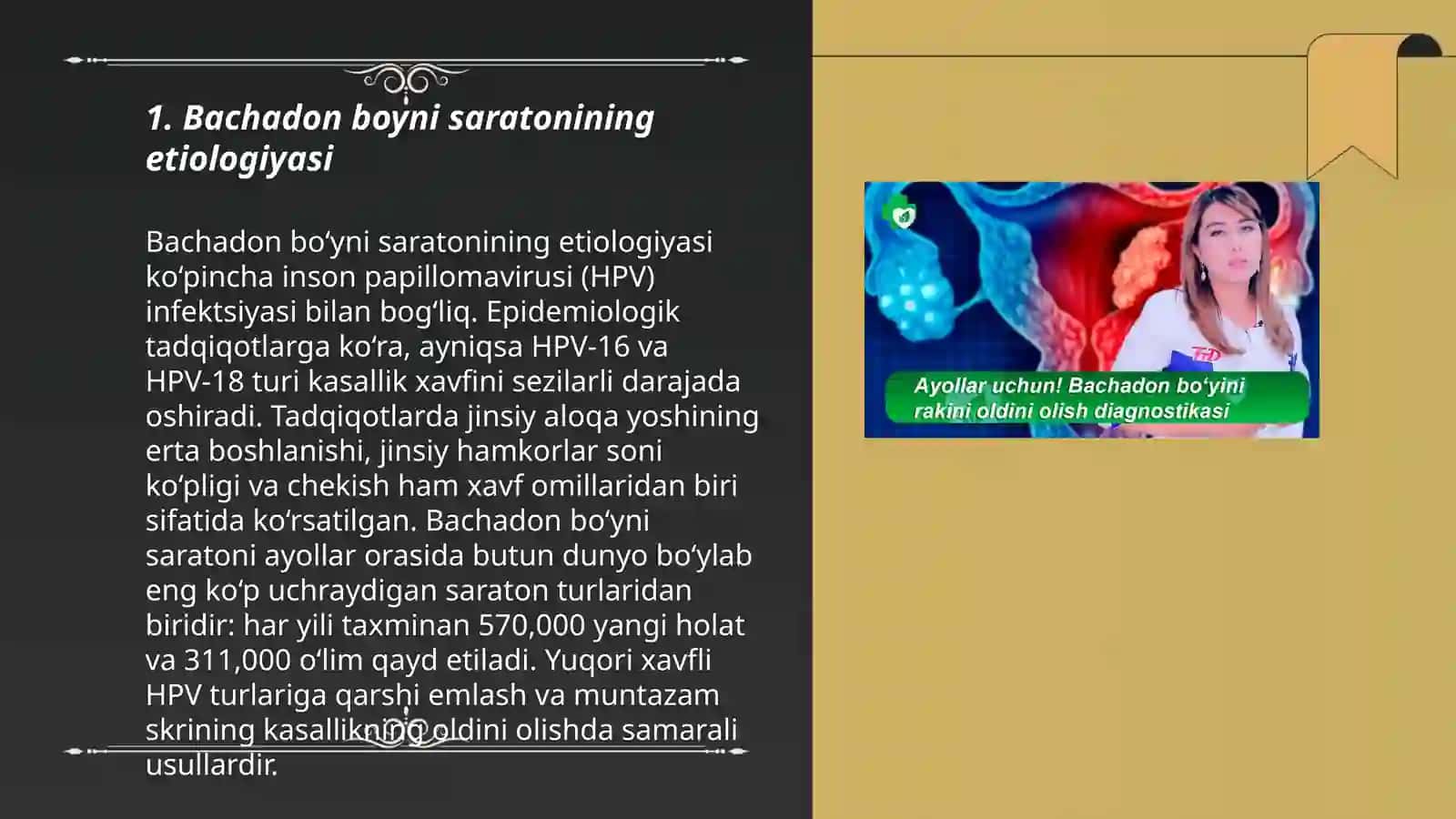 Bachadon boyni saratonini biologiyasi 3
