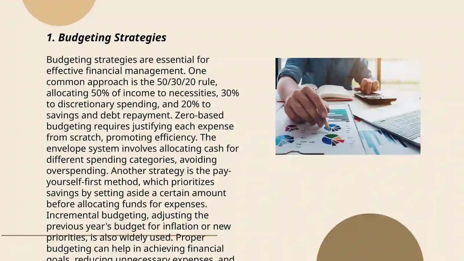Managing your finances 3