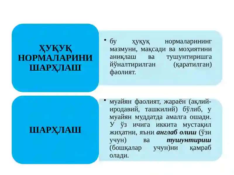 Ҳуқуқ нормаларини шарҳлаш 3