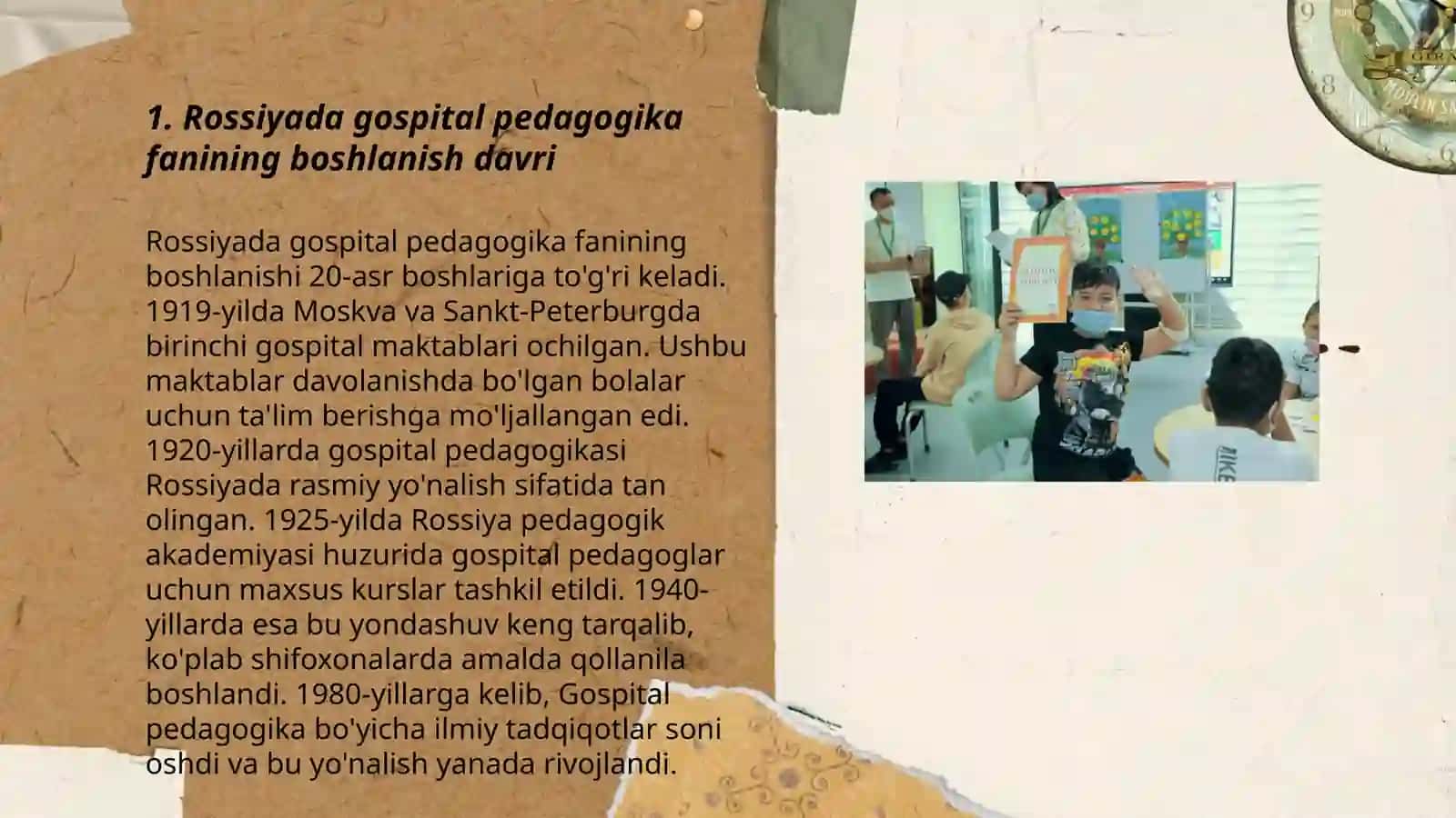 Rossiyada gospital pedagogika fanining rivojlanish tarixi 3