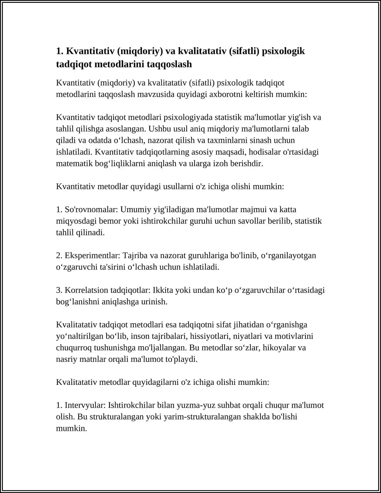 PSIXALOGIYA TADQIQOT METODLARI 3