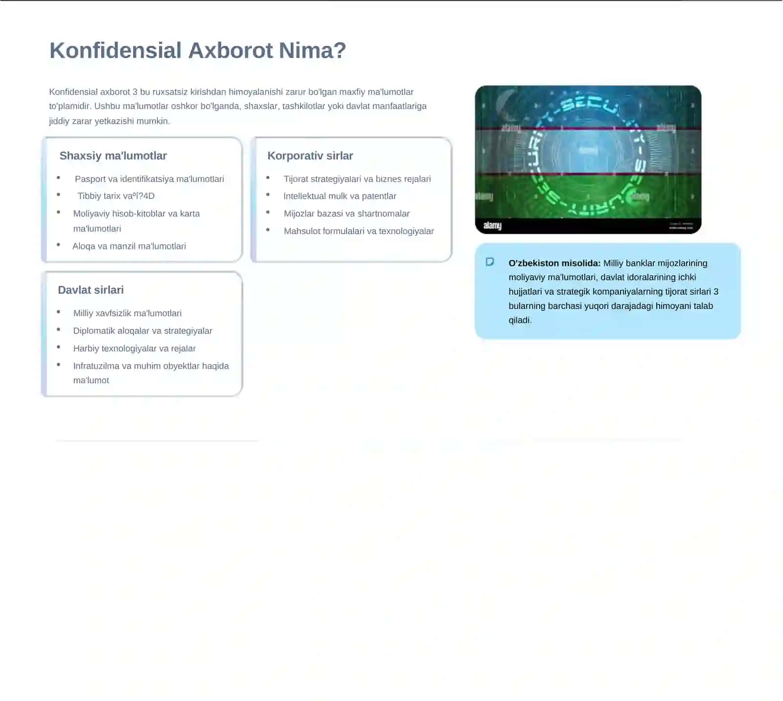 Konfidensial axborotlarni Ruxsatsiz Kirishdan Himoyalash 3
