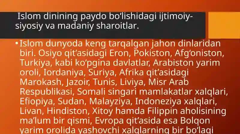 ISLOM DINI TARIXI VA MOHIYATI 3