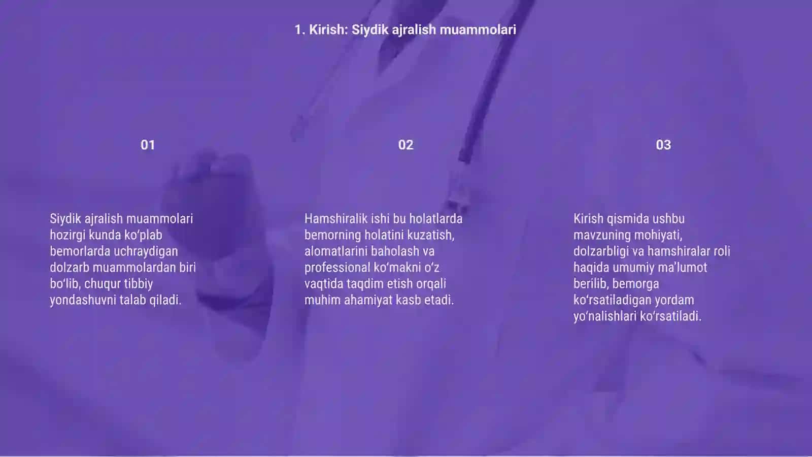 Siydik ajralish muammolarida bemorga hamshiralik ishi 3