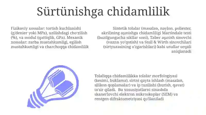 Sintetik tolalarning fizik-mexanik xossalari 3