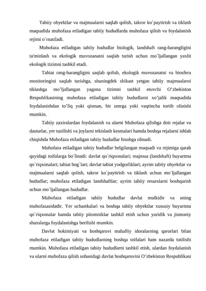 Muhofaza etiladigan tabiiy hududlar 3