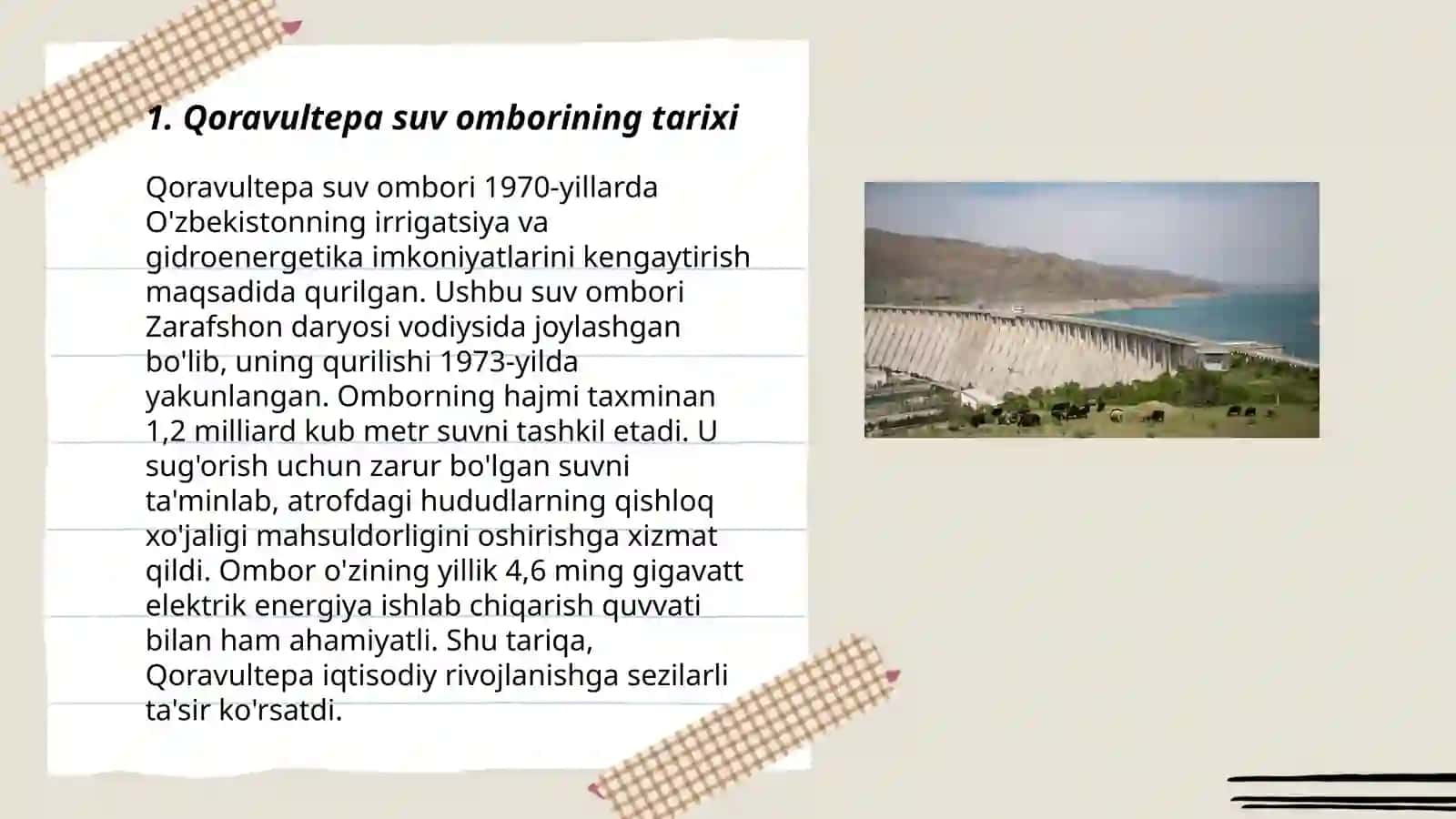 Qoravultepa suv ombori 3