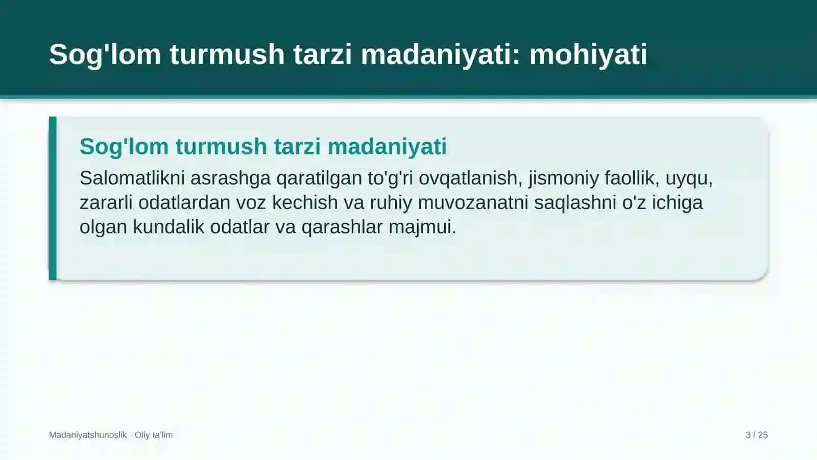 savdoda sog'lom turmush tarzi madaniyati 5465 3