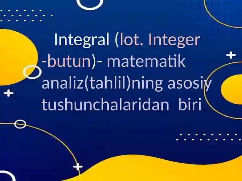 Aniq integral 3