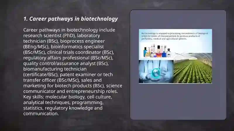 Career Pathways in Biotechnology 3