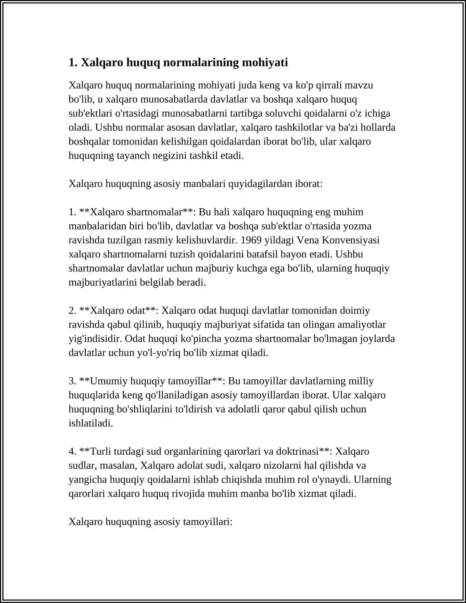 Xalqaro Huquq Normalarining Mohiyati 3