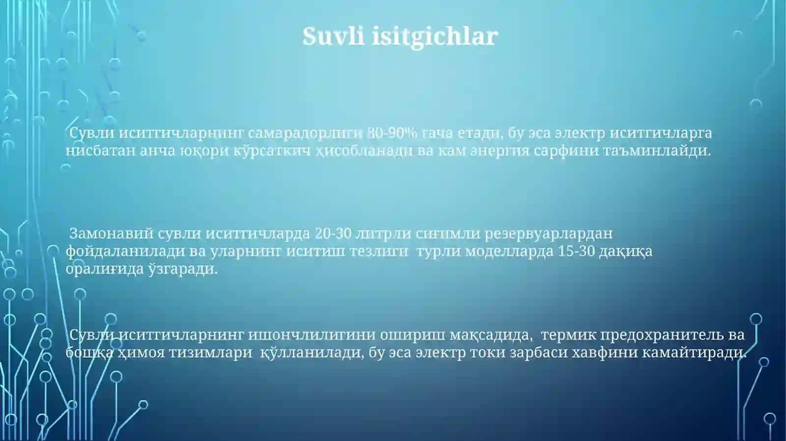 Issiqlik va sovutish mashinalari turlari va ularning ishlash Prinsiplarini o'rganish 3