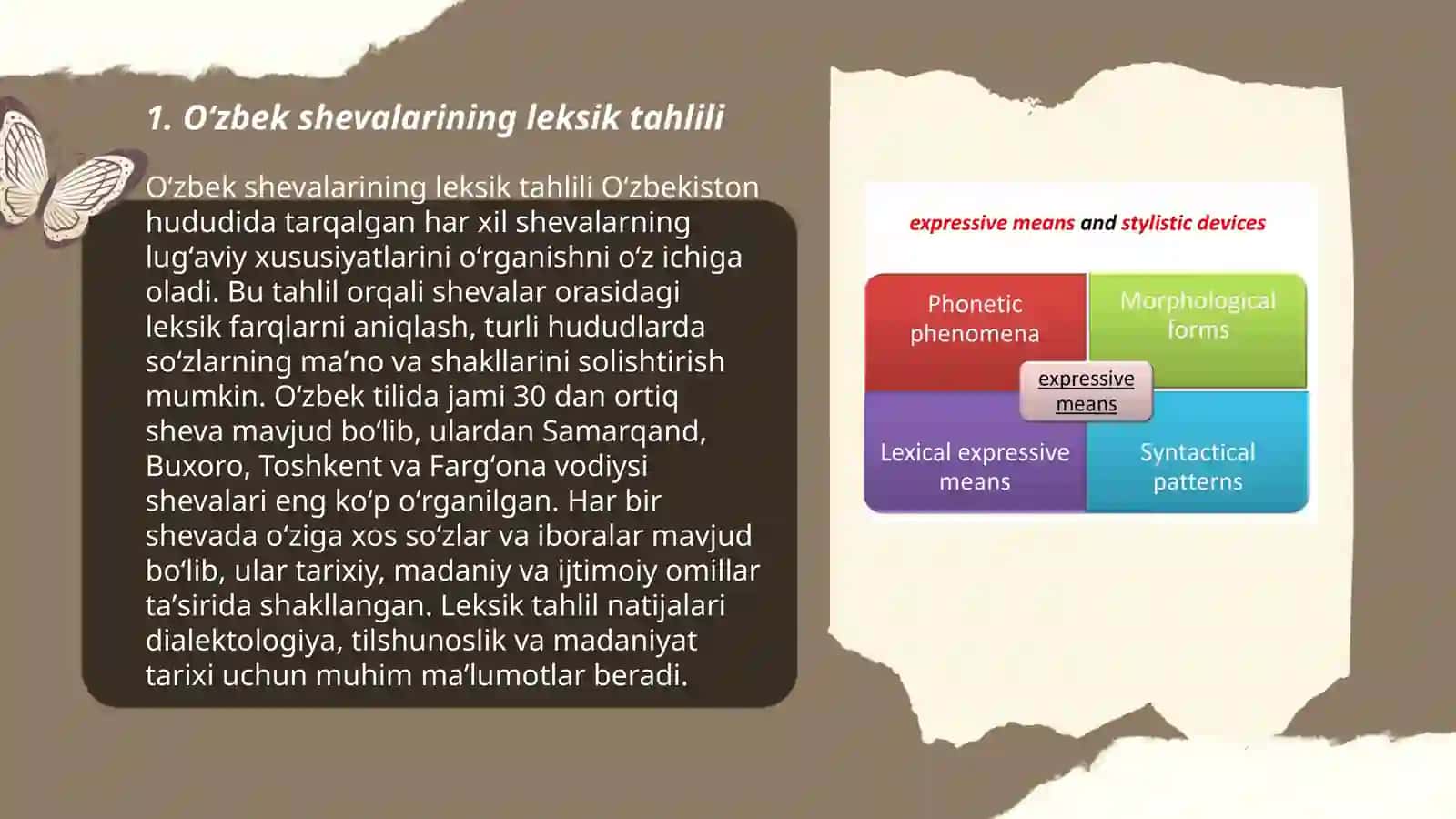 Oʻzbek shevalarining leksik tahlili 3