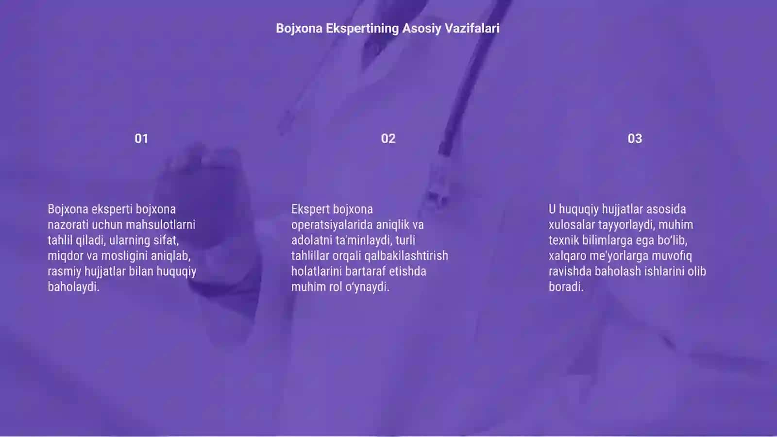 Bojxona ekspertining huquqlari 3