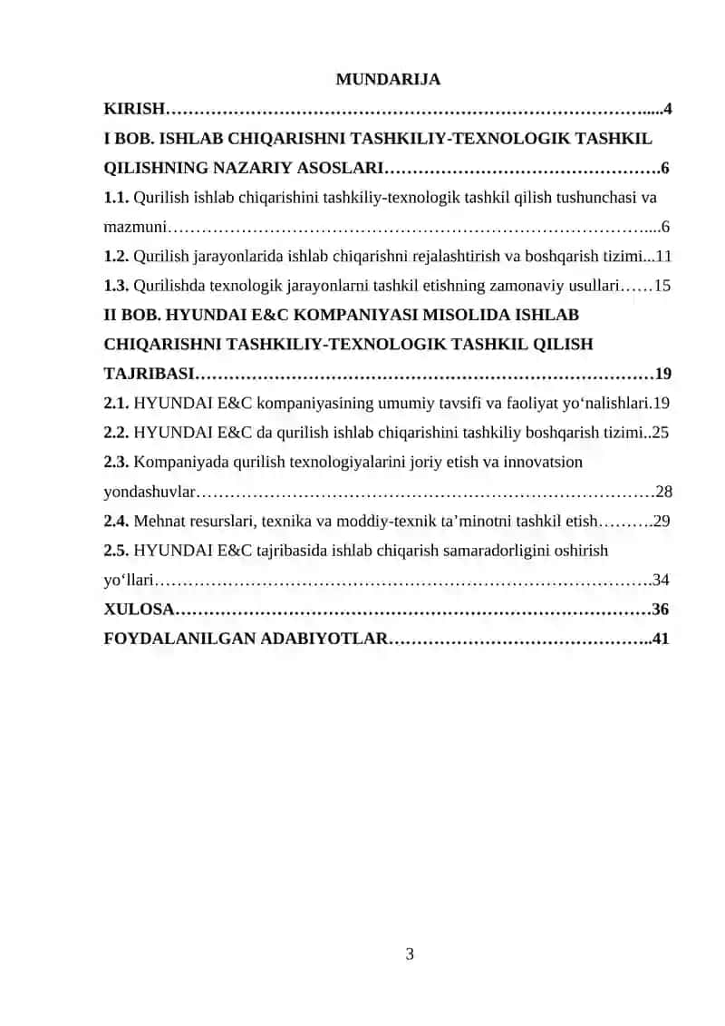 QURILISHDA MARKETING FAOLIYATI SAMARADORLIGINI BAHOLASH( BECHTEL CORPORATION MISOLIDA) 3