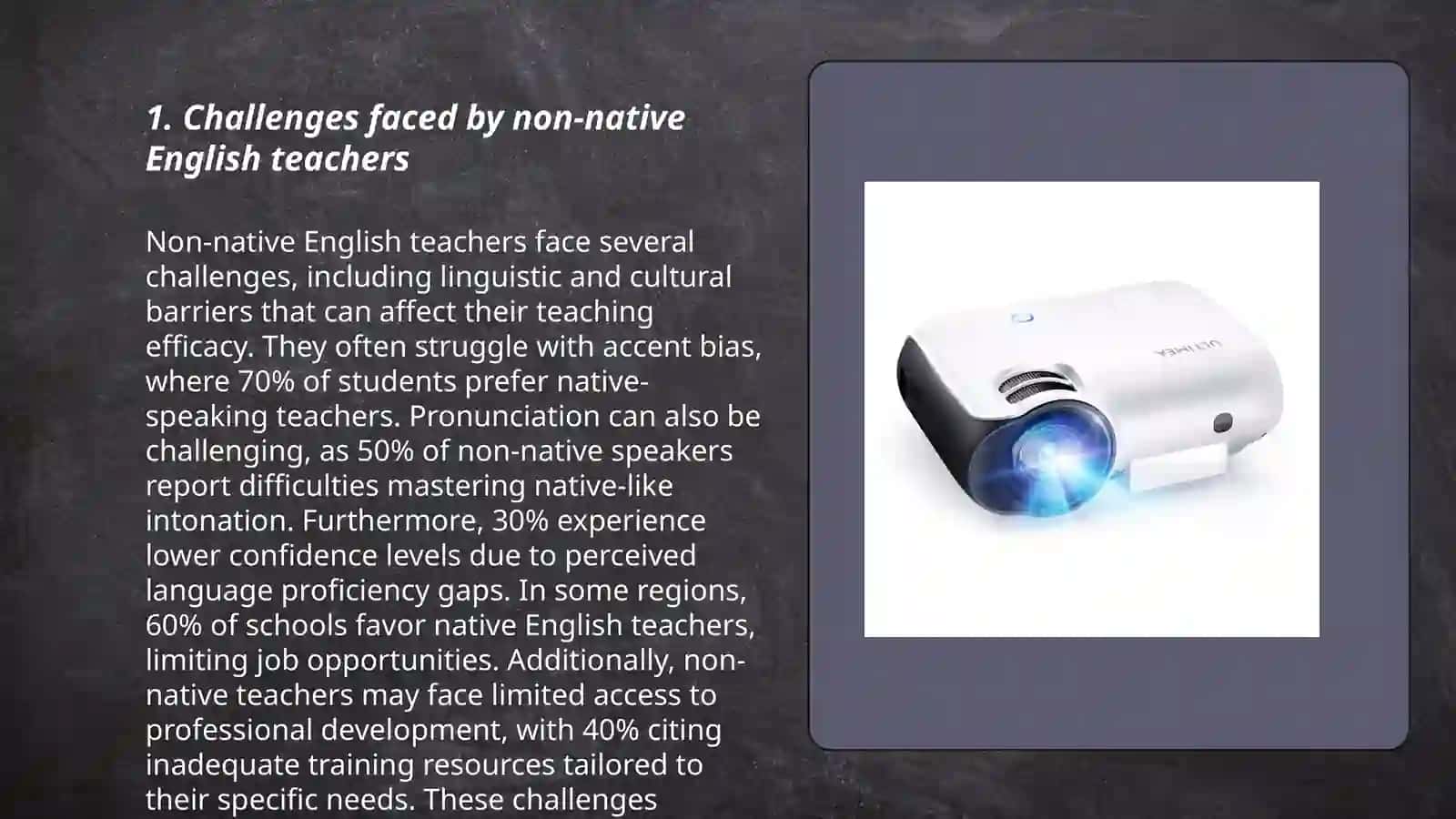 When the teacher is not a native speaker 3