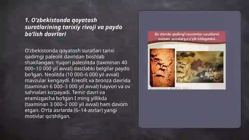 Oʻzbekistonda qoyatosh suratlari 3