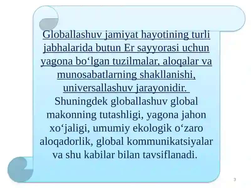 GLOBALLASHUVNING FALSAFIY MUAMMOLARI 3
