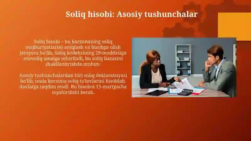 Soliqlar hisobi 3