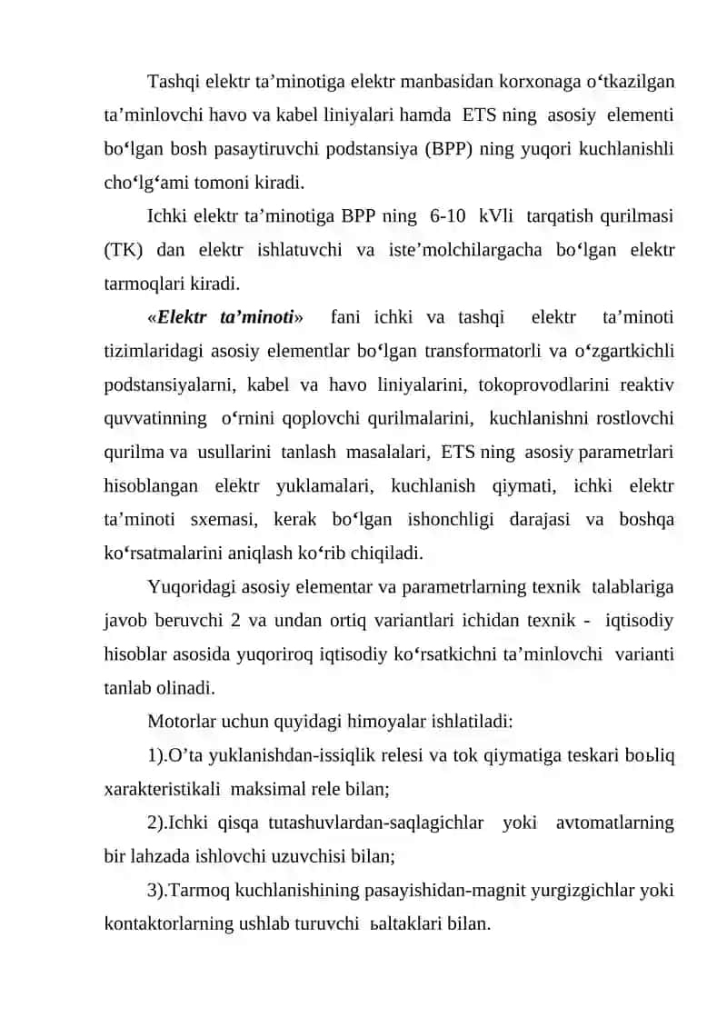 Elektr ta’minoti sistemasi (ETS) 3