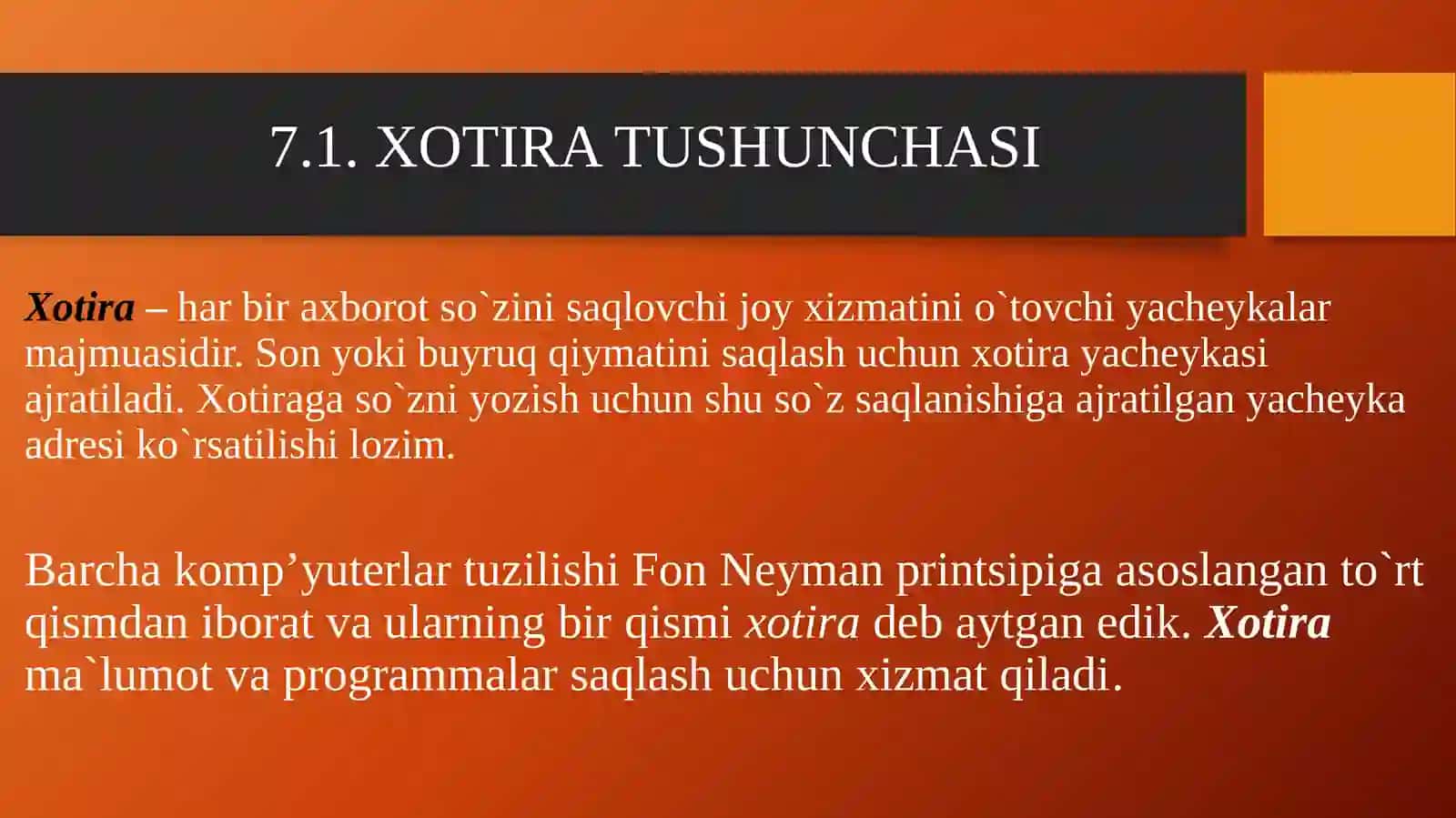Xotira 3