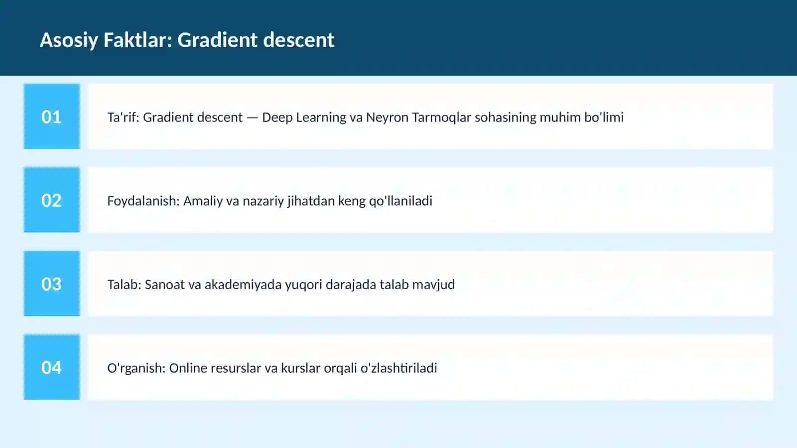 AI | DEEP LEARNING VA NEYRON TARMOQLAR 3
