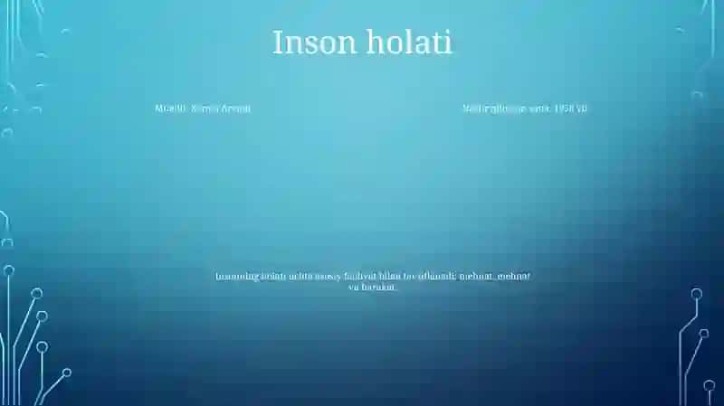 Inson Falsafasi 3