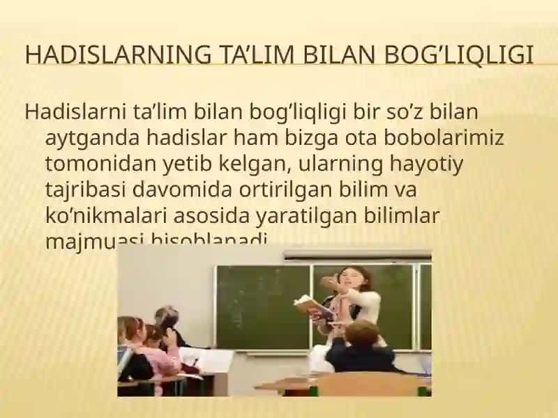 Hadislarning ta’lim bilan bog’liqligi 3