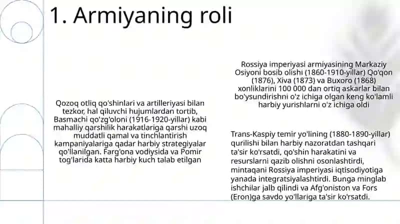 Rassiya imperiyasining o'rta osiyoga harbiy yurishlari 3