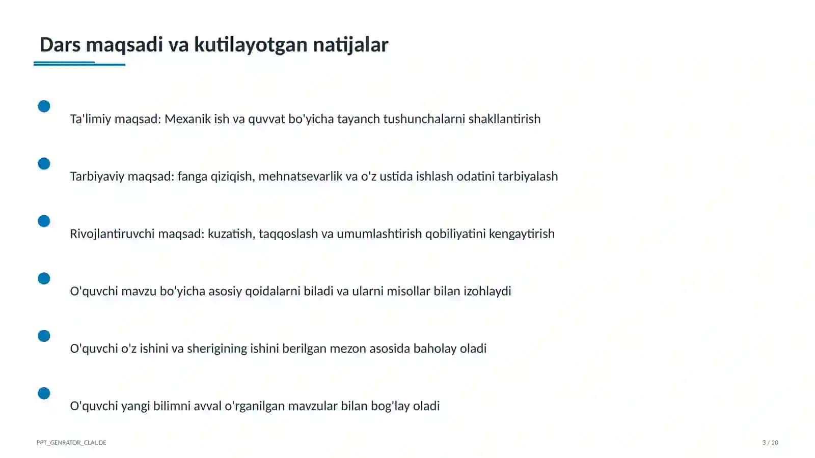 Mexanik ish va quvvat (7-sinf) 3