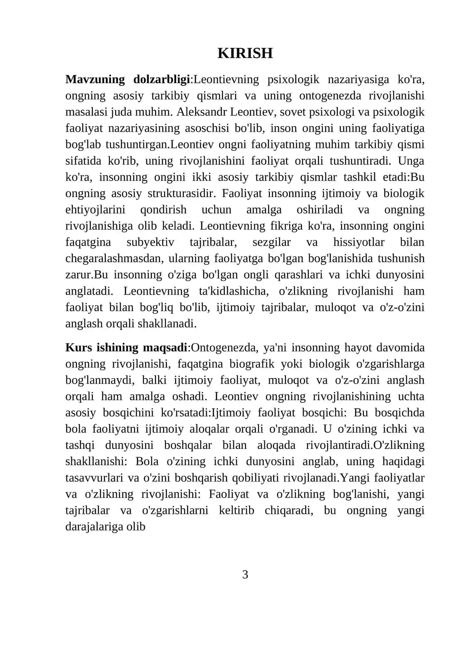 Umumiy psixologiya kurs ishi 3