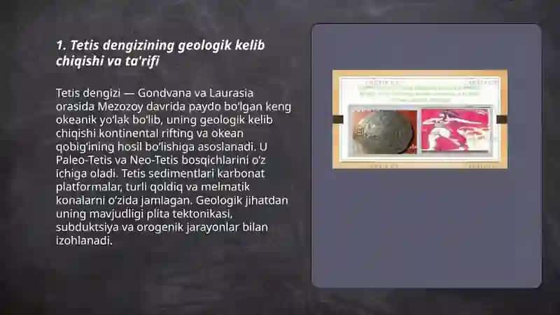 Tetis dengizining tarixiy paydo bo‘lishi va chekinishi 3