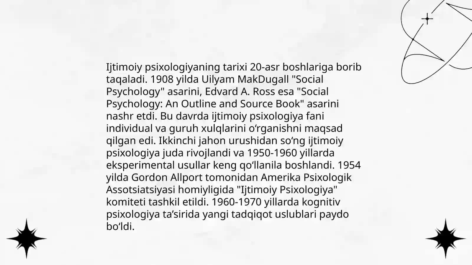 Ijtimoiy psixologiyaning kelib chiqish tarixi 3