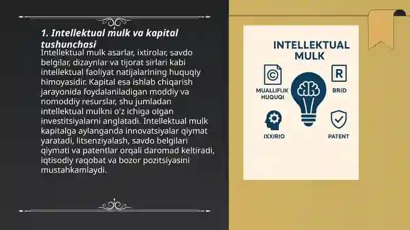Intellektual mulk va kapital 3