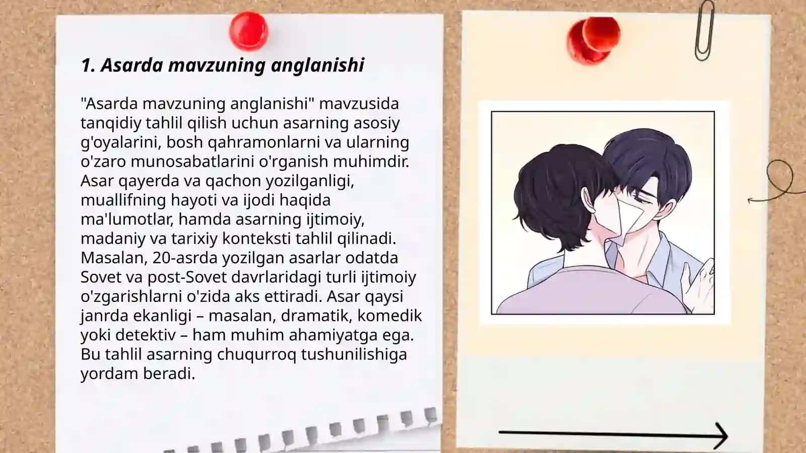 Asarda mavzuning anglanishi 3
