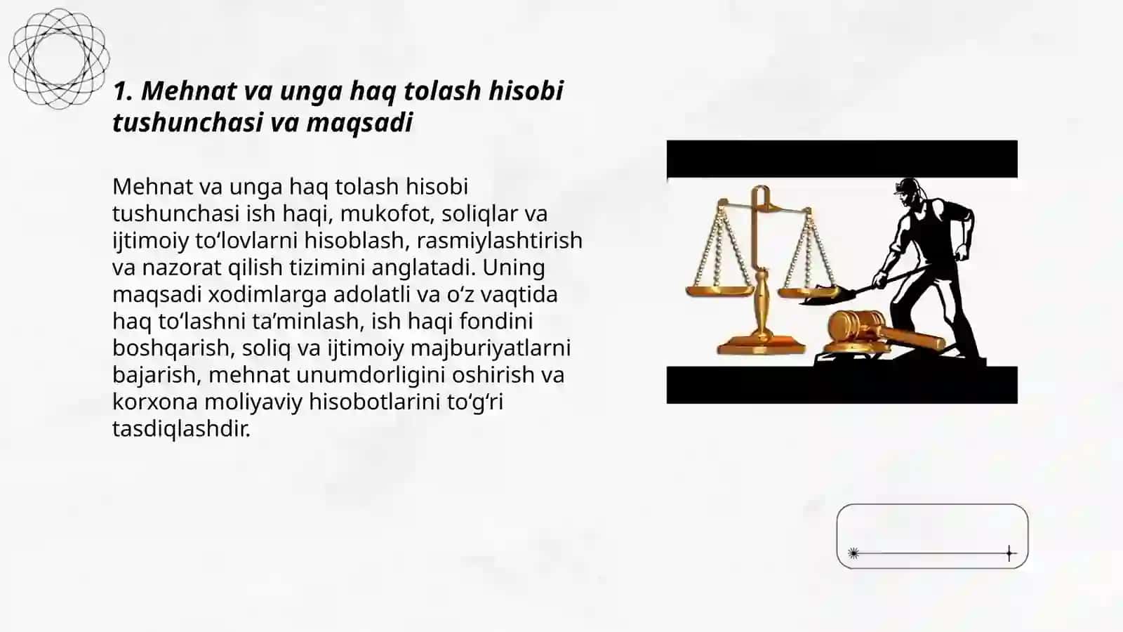 Mehnat va unga haq tolash hisobi 3