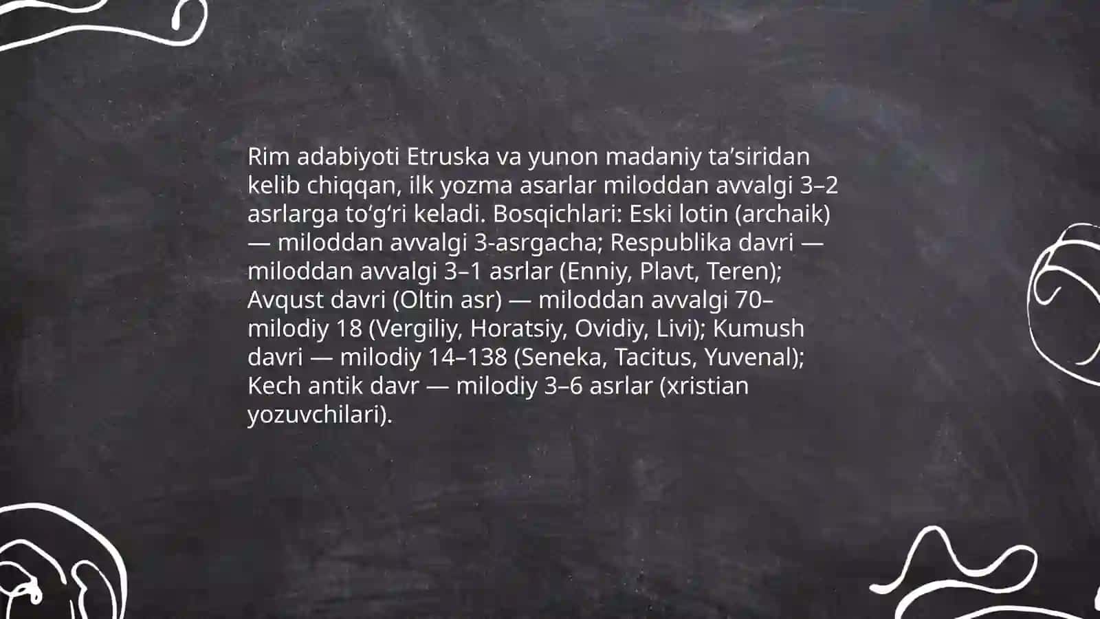 Rim adabiyoti 3