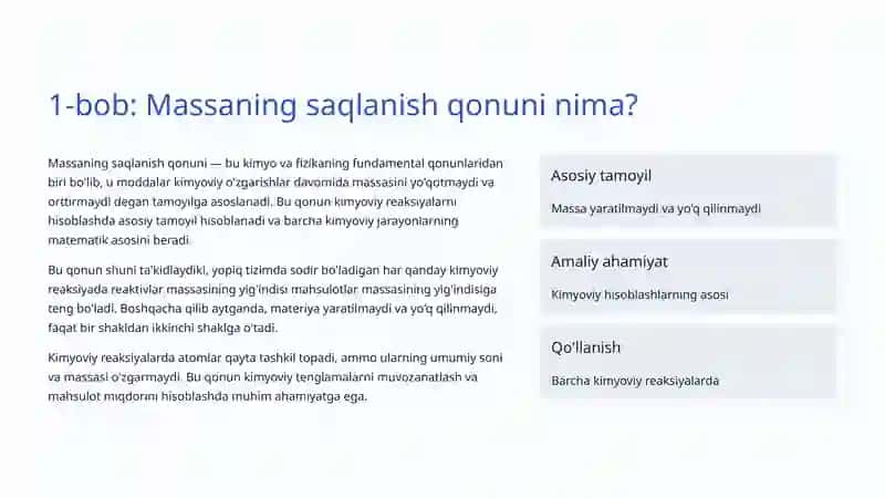Massaning saqlanish qonuni, Massa defekti va Tarkibning doimiylik qonuni 3