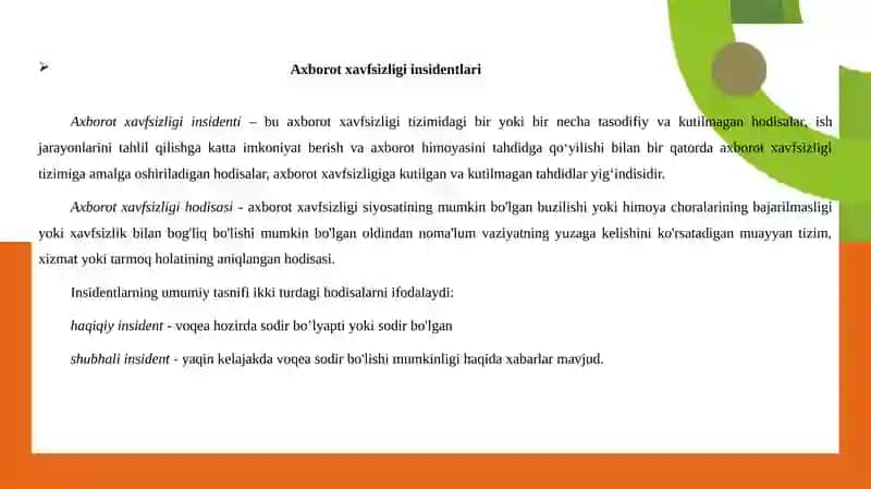 Axborot xavfsizligi insidentlari 3