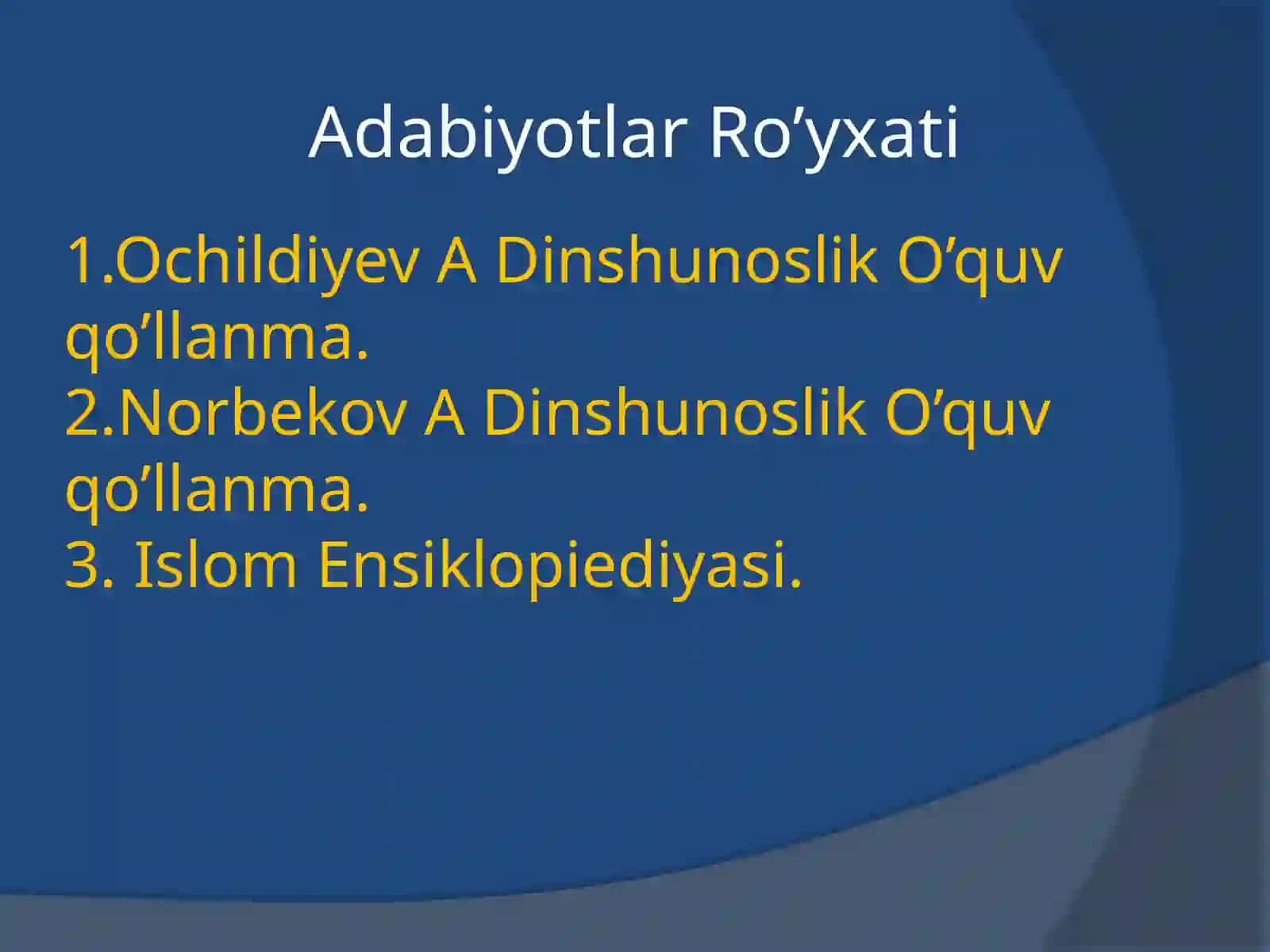 Islom dini tarixi va mohiyati 3