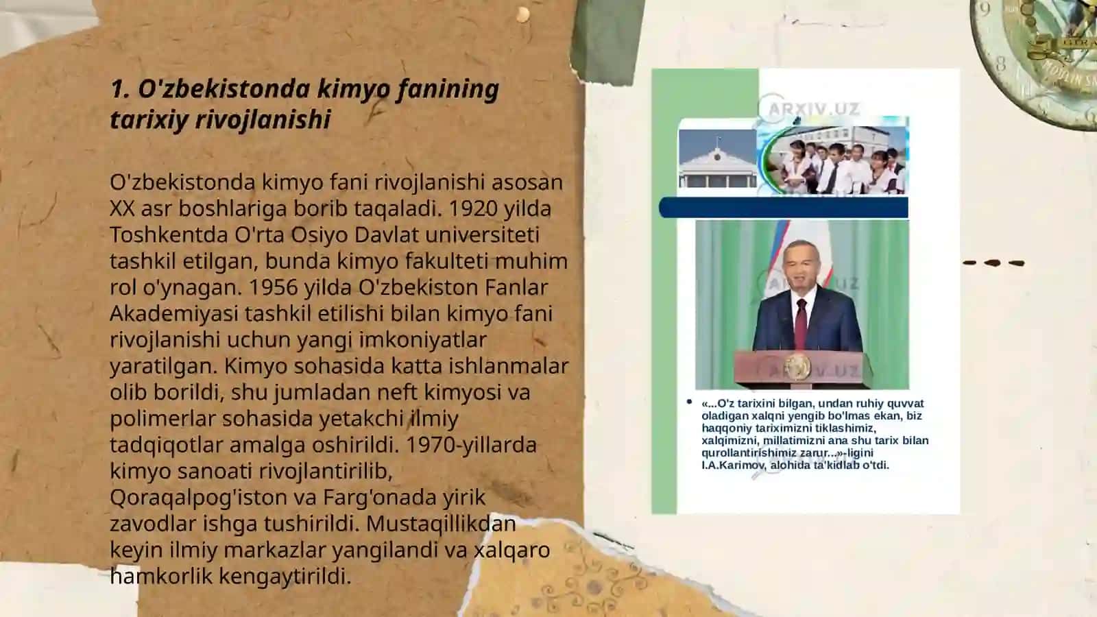 O'zbekistonda kimyo fanining rivojlanishi 3