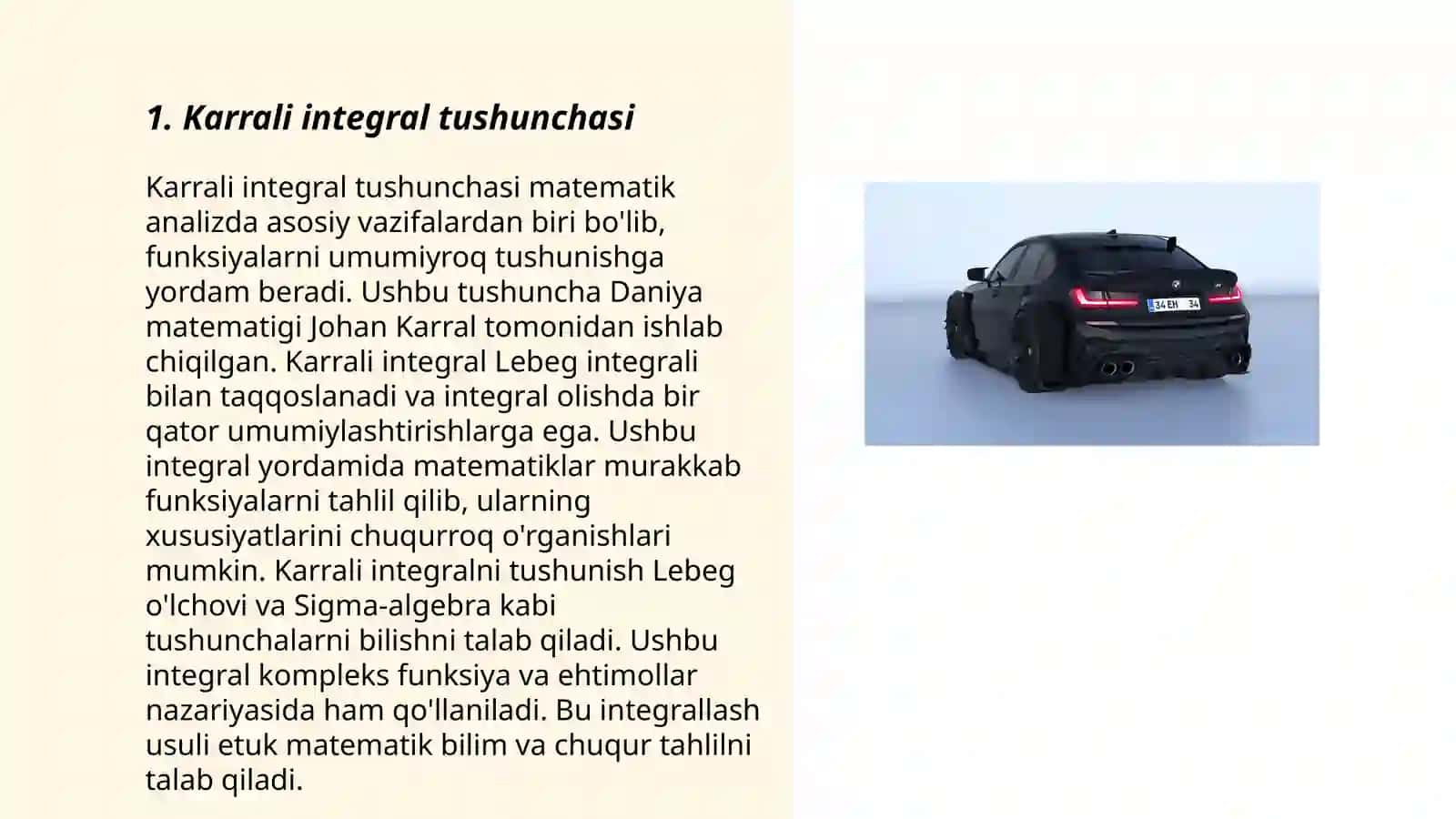 Karrali Integral tushunchasi 3