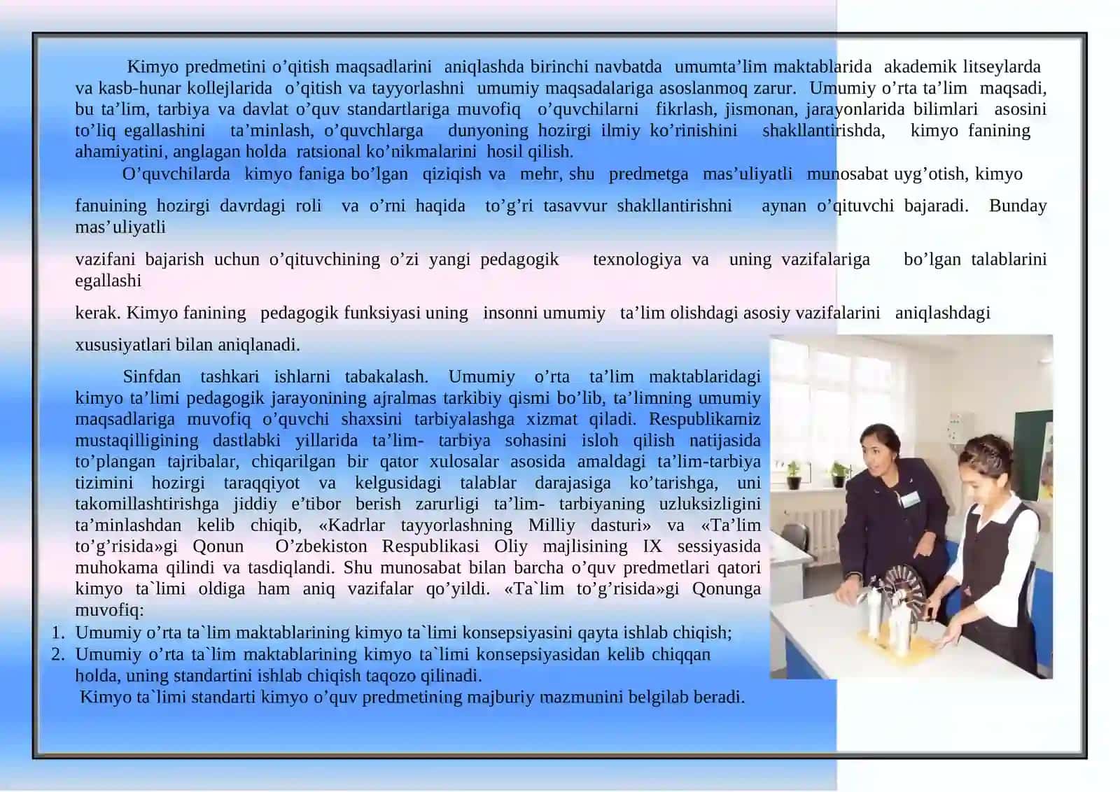 Kimyoo’qitish metodikasi kursi 3