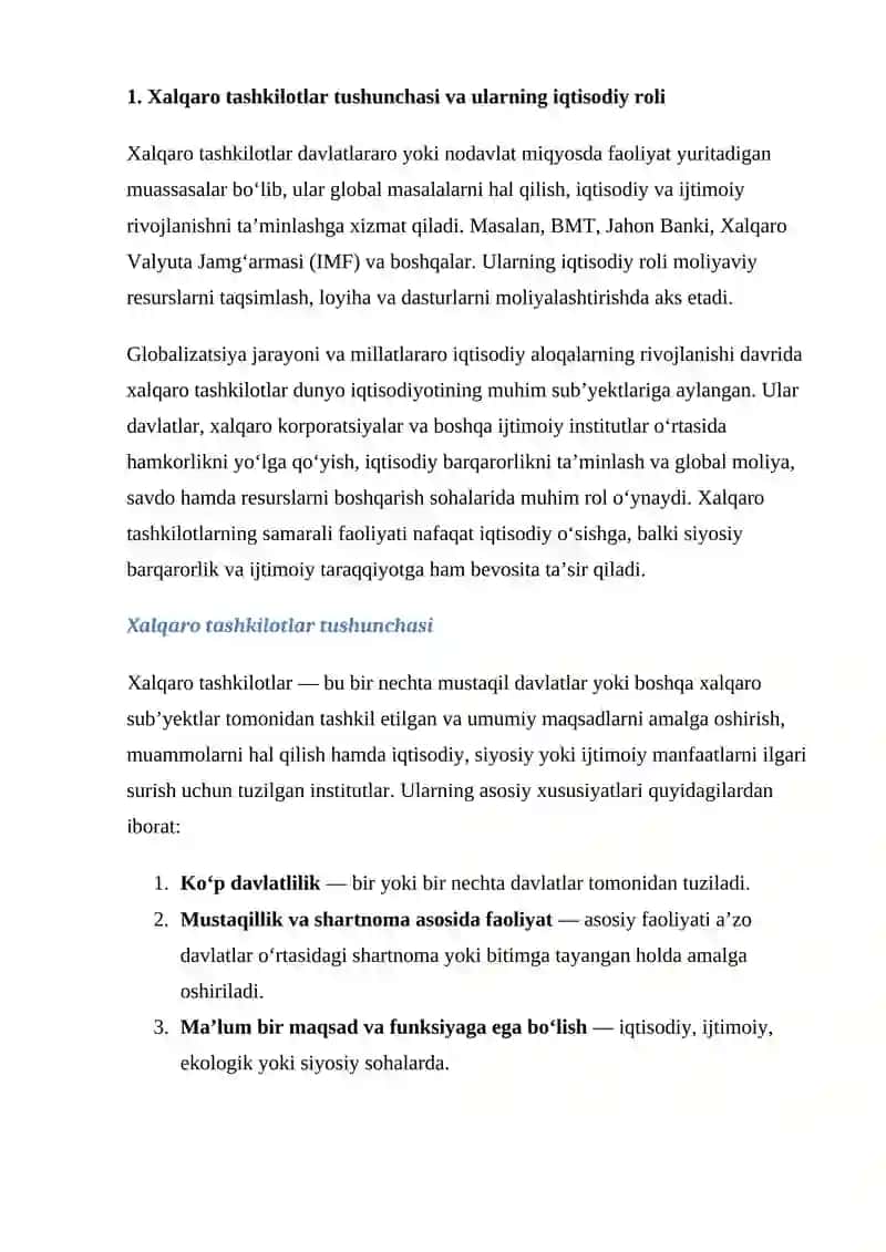 BUXGALTERIYA HISOBIDA XALQARO TASHKILOTLAR 3